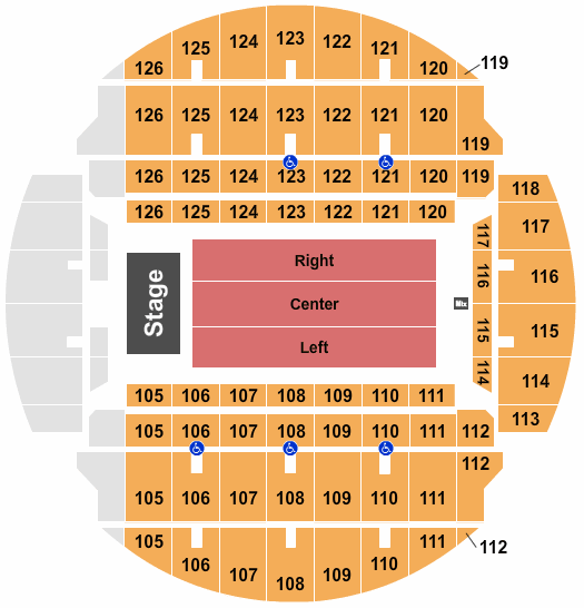 Bojangles Coliseum MercyMe Seating Chart